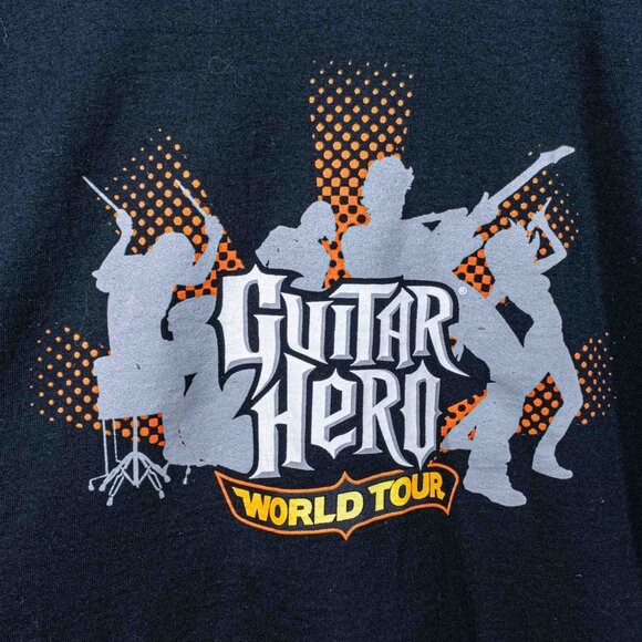 Guitar Hero Video Game World Tour T-Shirt Red Octane XL Y2K Retro - Picture 4 of 6